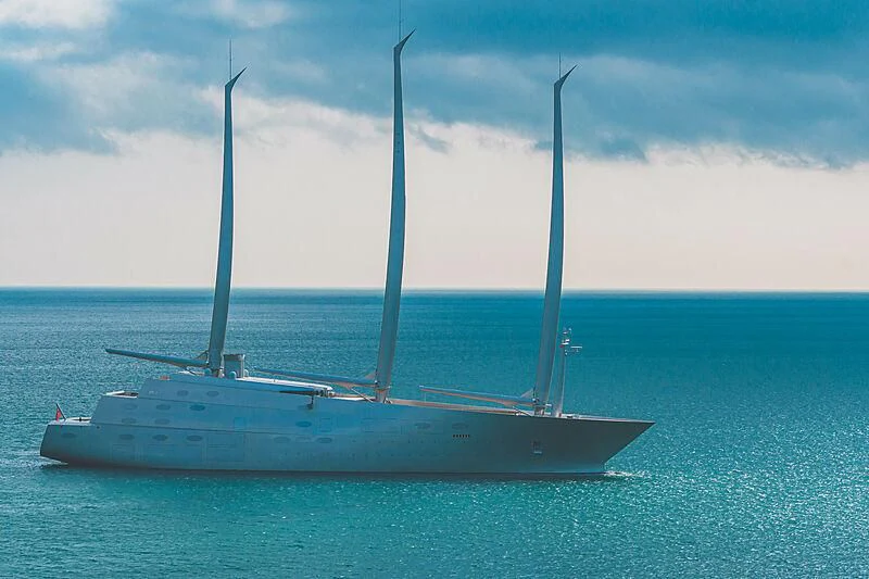 a boat on the water aboard SAILING YACHT A Yacht for Sale