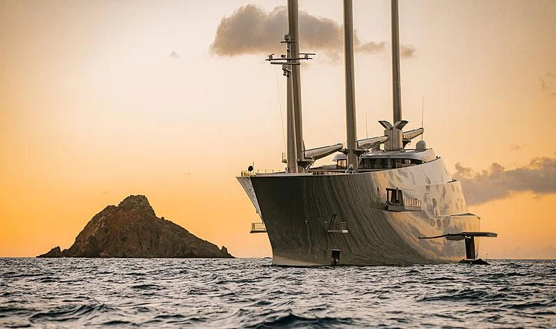 a ship in the water aboard SAILING YACHT A Yacht for Sale