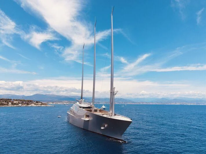 a sailboat on the water aboard SAILING YACHT A Yacht for Sale