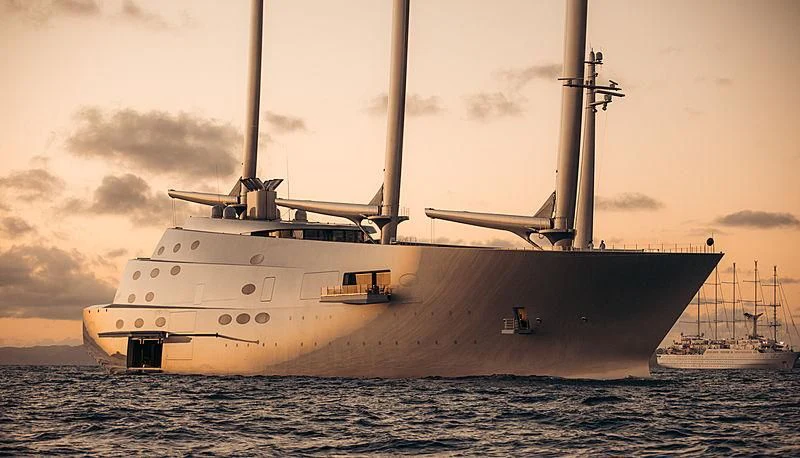 a large ship in the water aboard SAILING YACHT A Yacht for Sale