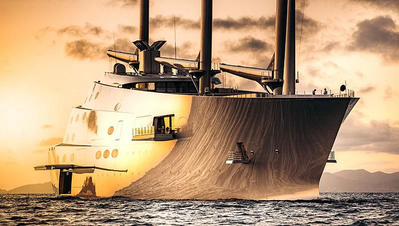 a large ship in the water aboard SAILING YACHT A Yacht for Sale