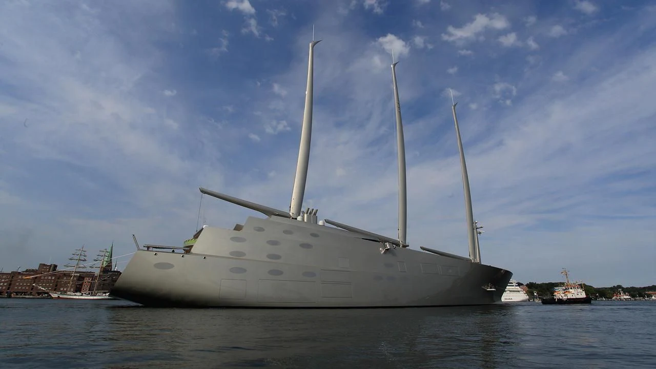 a large ship in the water aboard SAILING YACHT A Yacht for Sale