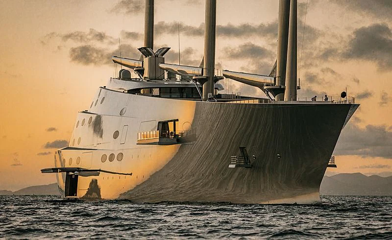 a large ship in the water aboard SAILING YACHT A Yacht for Sale