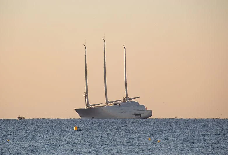 a boat on the water aboard SAILING YACHT A Yacht for Sale