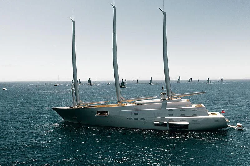 a boat on the water aboard SAILING YACHT A Yacht for Sale