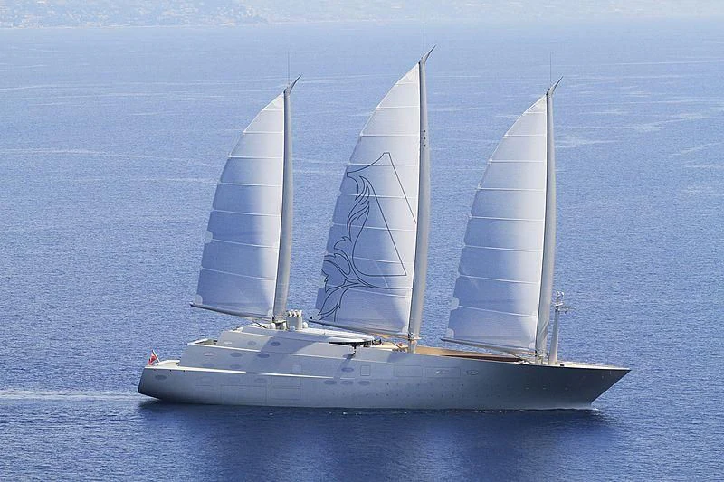 a row of white sailboats aboard SAILING YACHT A Yacht for Sale