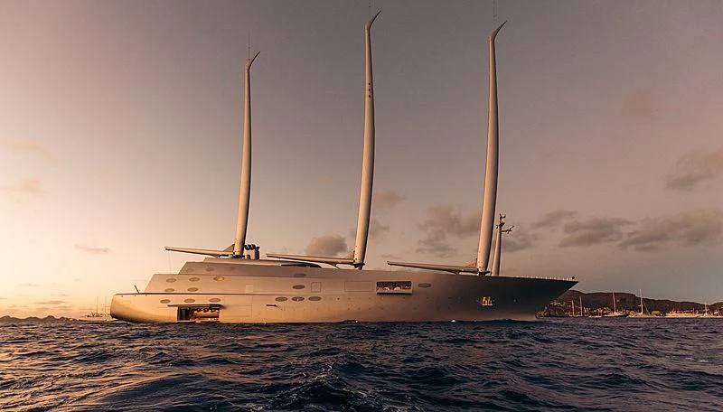 a large white boat in the water aboard SAILING YACHT A Yacht for Sale