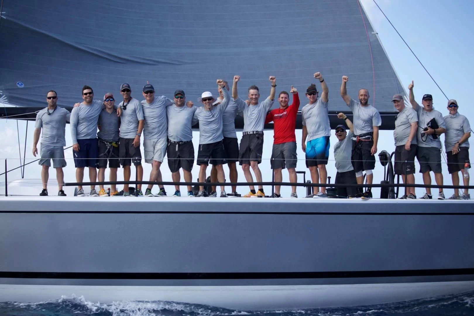 a group of people on a boat aboard PROSPECTOR Yacht for Sale