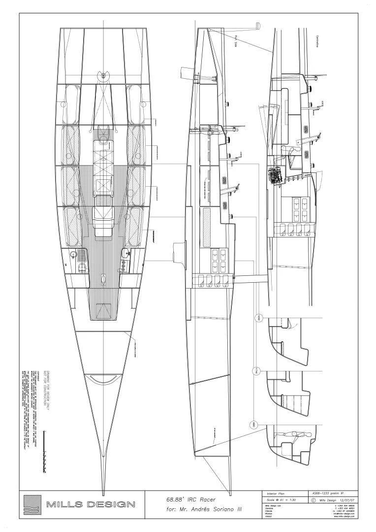 diagram aboard PROSPECTOR Yacht for Sale