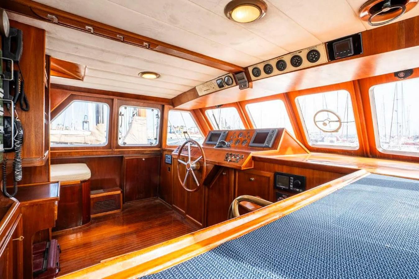 inside of a cabin aboard MAXIME Yacht for Sale