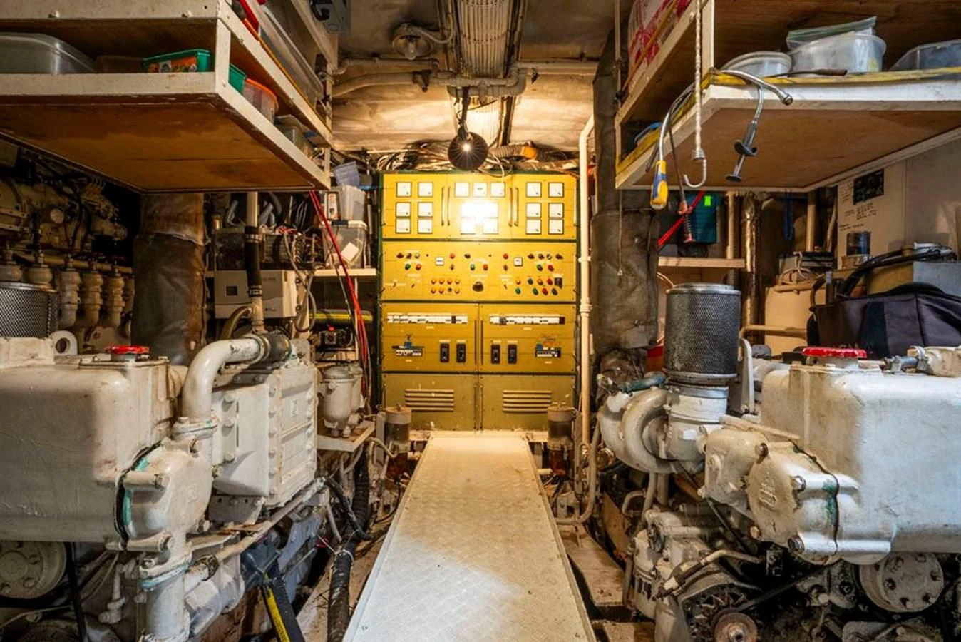 a room with machinery aboard MAXIME Yacht for Sale