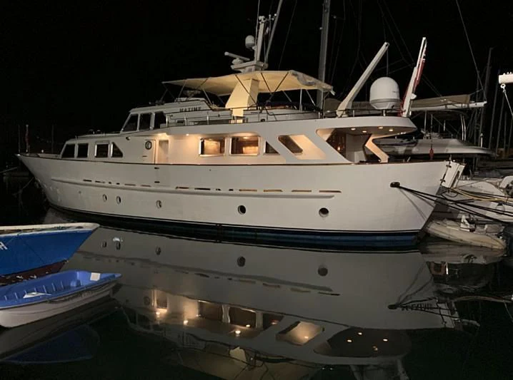 a boat in the water aboard MAXIME Yacht for Sale