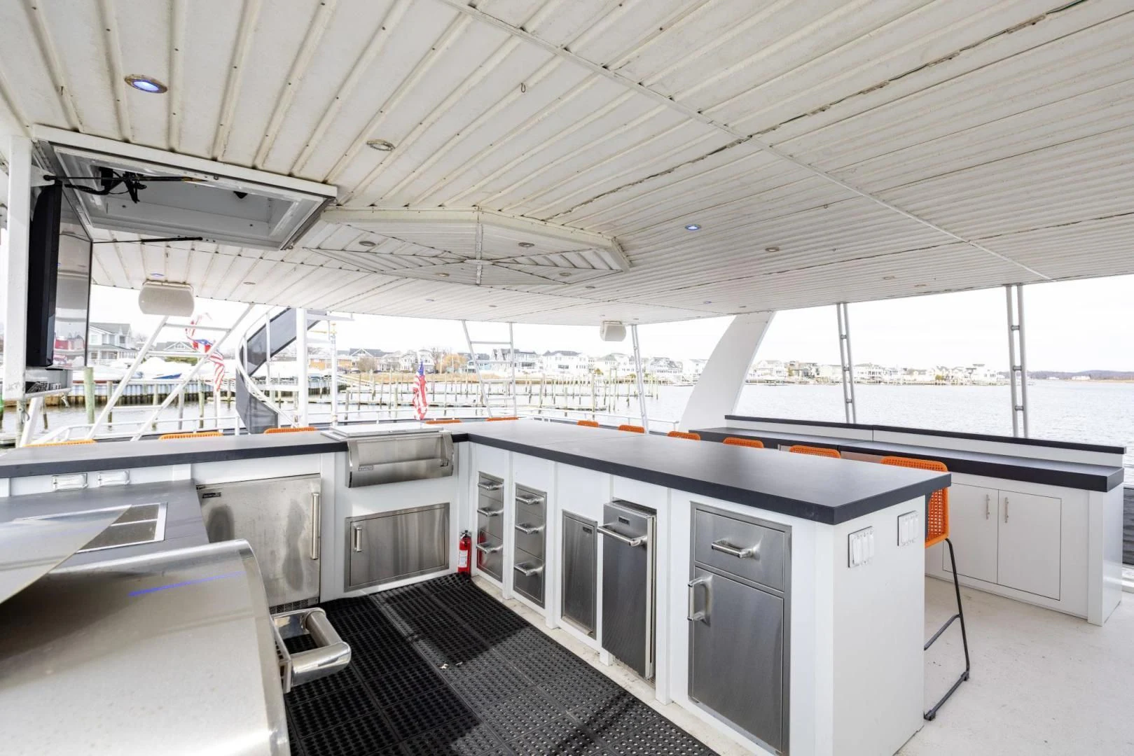 inside view of a factory aboard KNOT TIDE DOWN Yacht for Sale