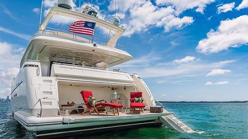 a boat on the water aboard NOAH'S Yacht for Sale