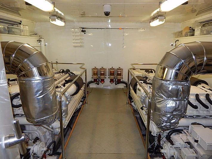 a large room with many sinks aboard NOAH'S Yacht for Sale