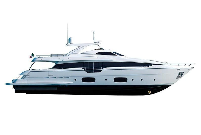 a white yacht with a white background aboard BLUE DODO Yacht for Sale