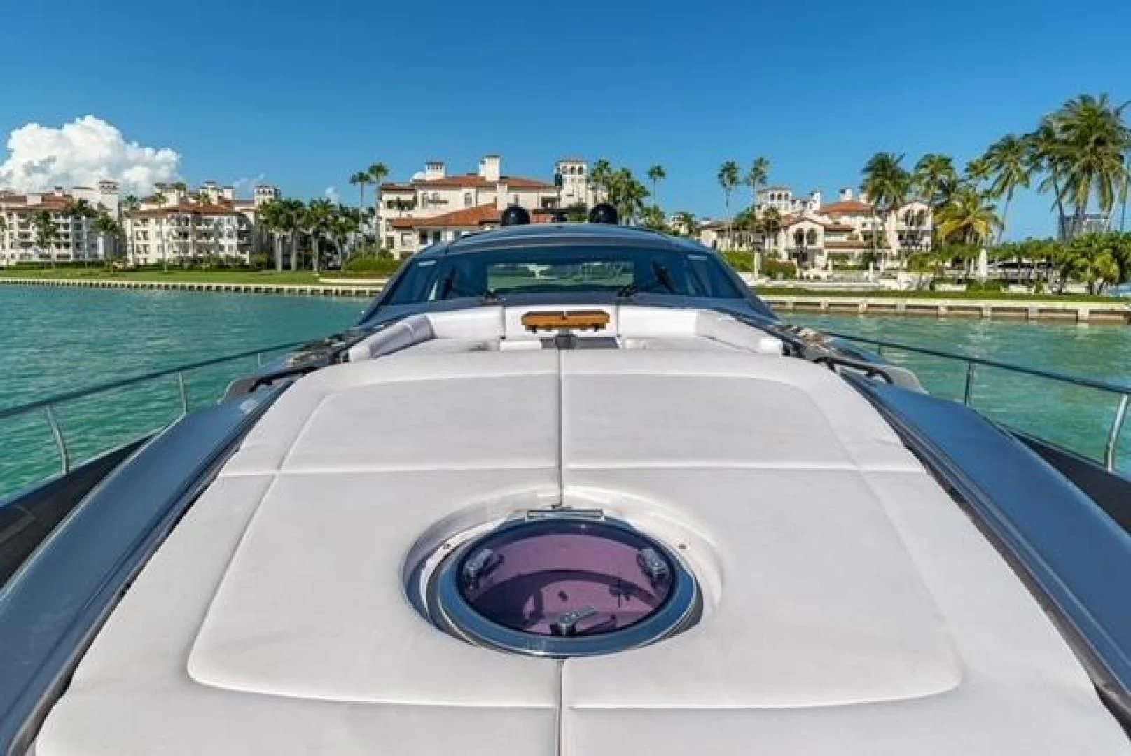 a car driving on a road aboard RAW 2-HP Yacht for Sale