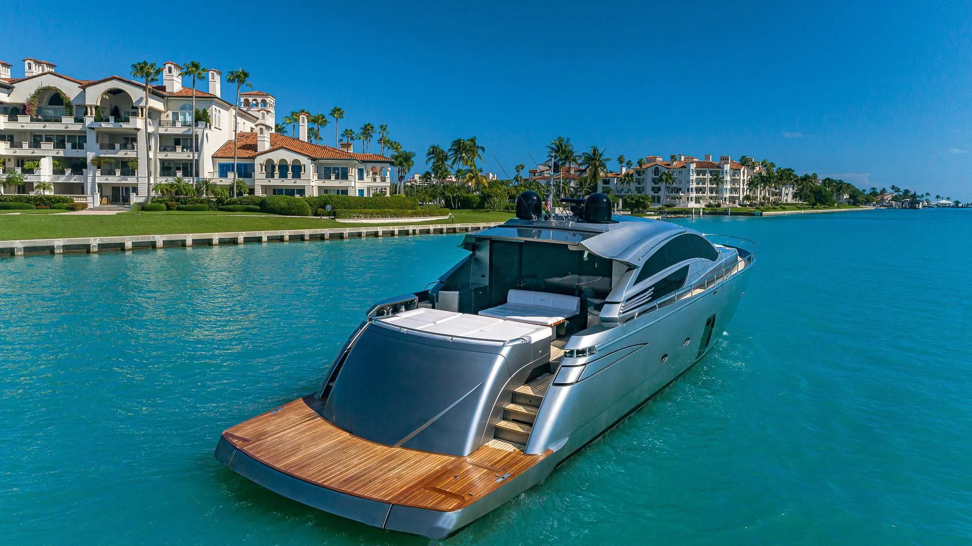 a boat on the water aboard RAW 2-HP Yacht for Sale