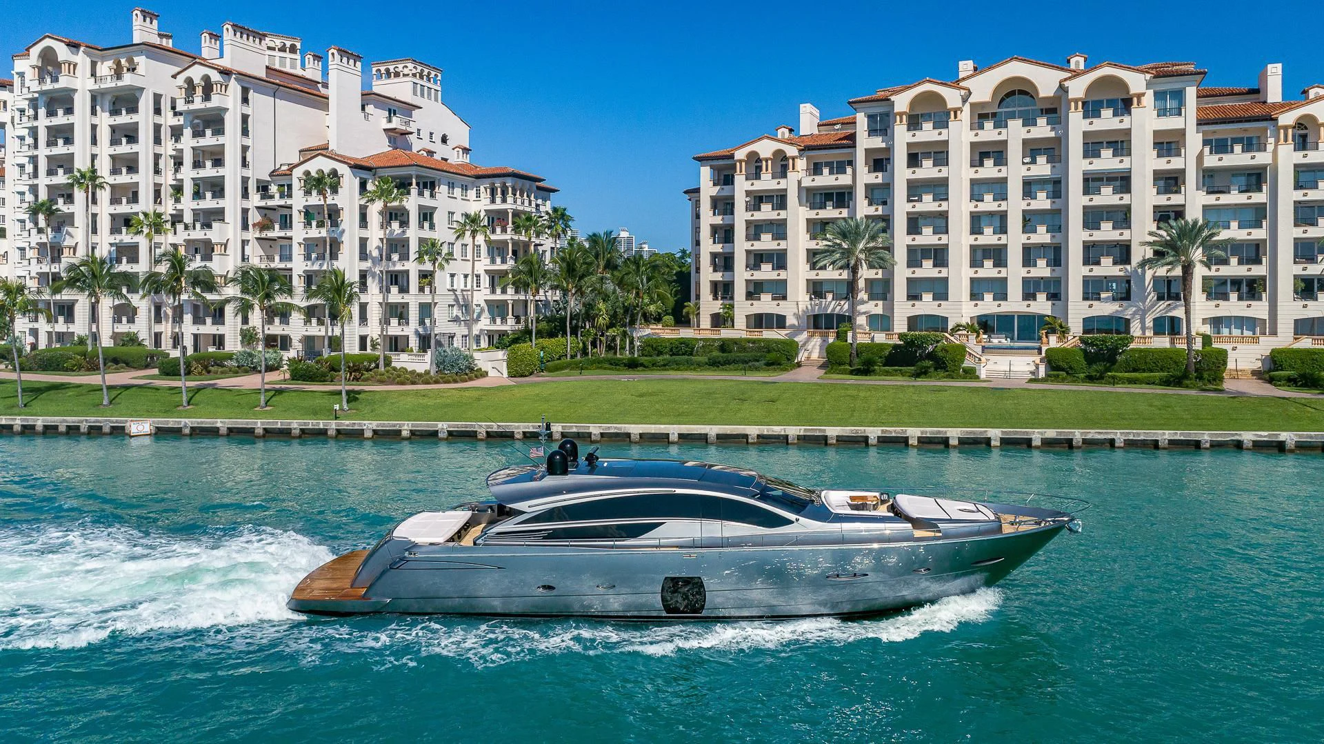 a boat in the water aboard RAW 2-HP Yacht for Sale