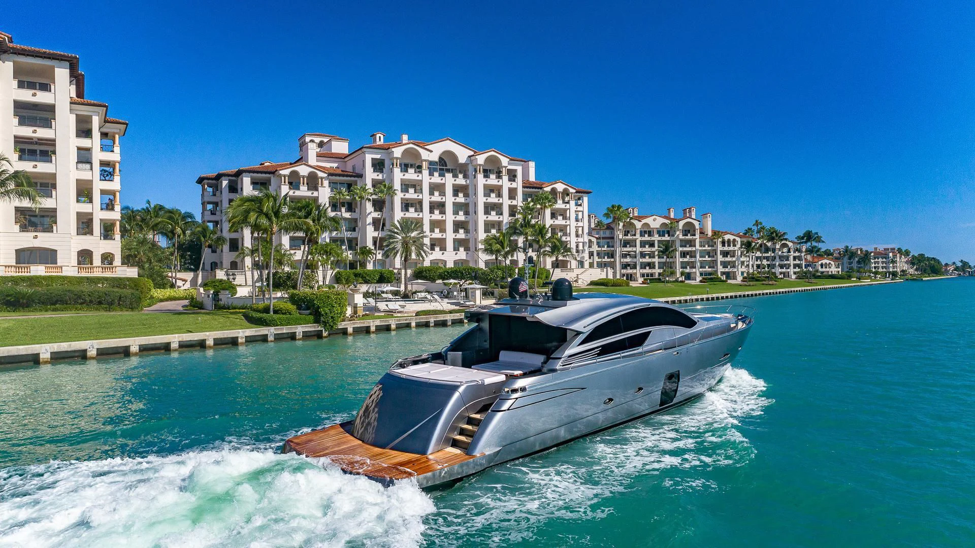 a boat on the water aboard RAW 2-HP Yacht for Sale