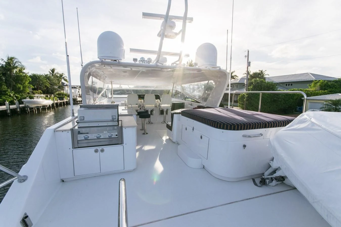 a boat on a boat aboard LIFE'S A JOURNEY Yacht for Sale