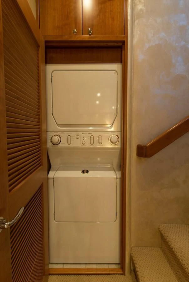 a white appliance in a kitchen aboard LIFE'S A JOURNEY Yacht for Sale