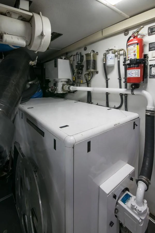 a machine with a white panel aboard LIFE'S A JOURNEY Yacht for Sale