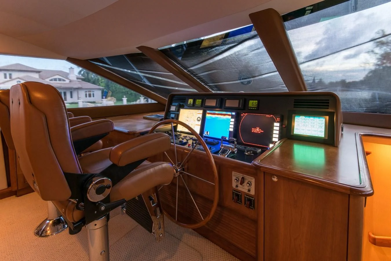inside of a car aboard LIFE'S A JOURNEY Yacht for Sale