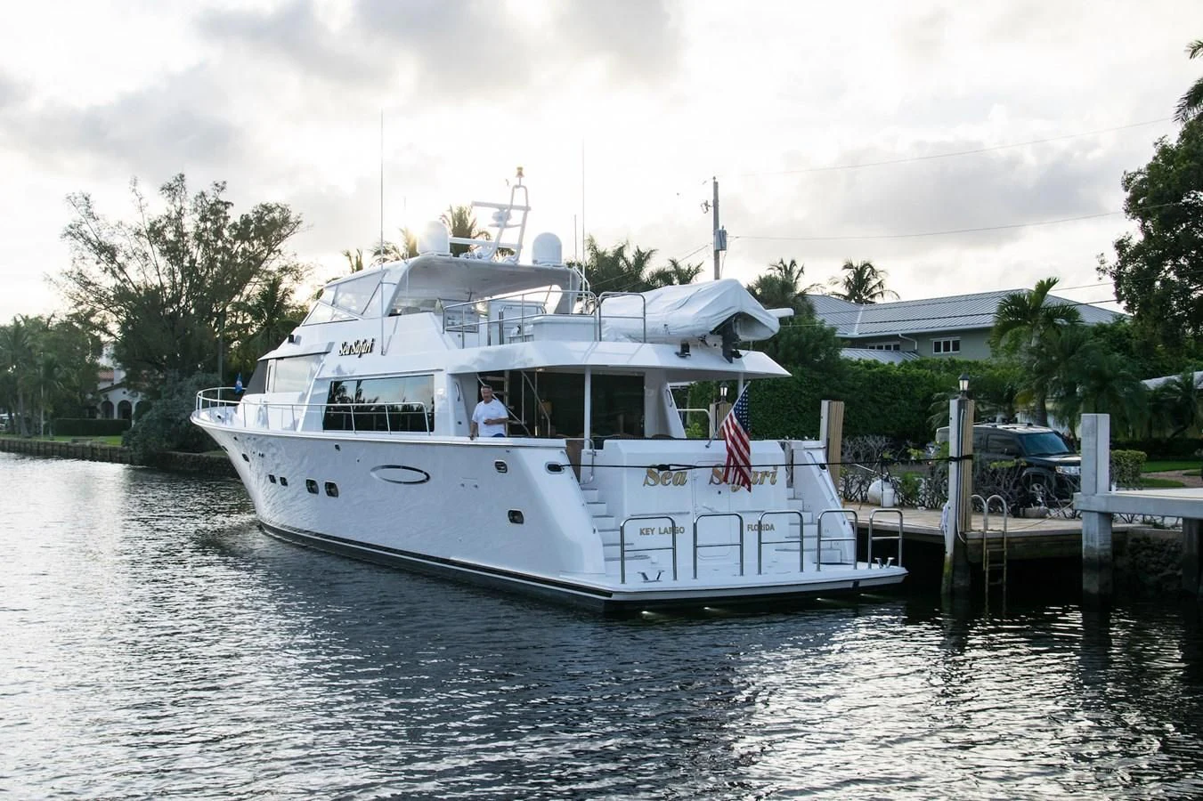 a boat on the water aboard LIFE'S A JOURNEY Yacht for Sale