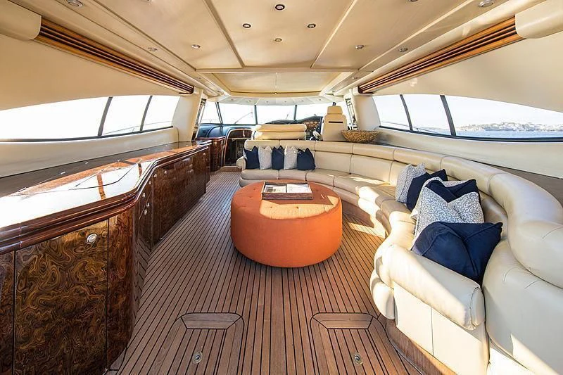 inside of a car aboard OSCAR Yacht for Sale