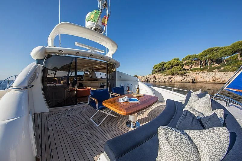a boat on the water aboard OSCAR Yacht for Sale