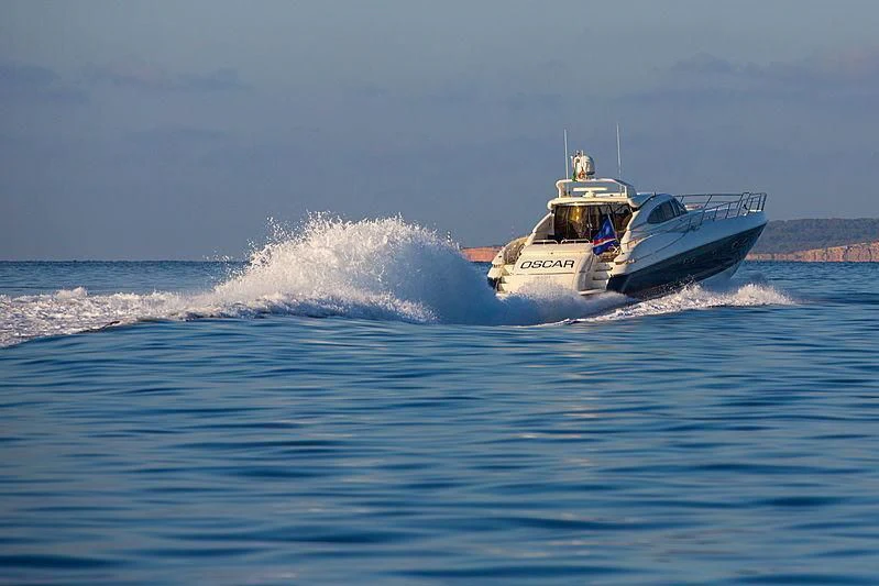 a boat on the water aboard OSCAR Yacht for Sale