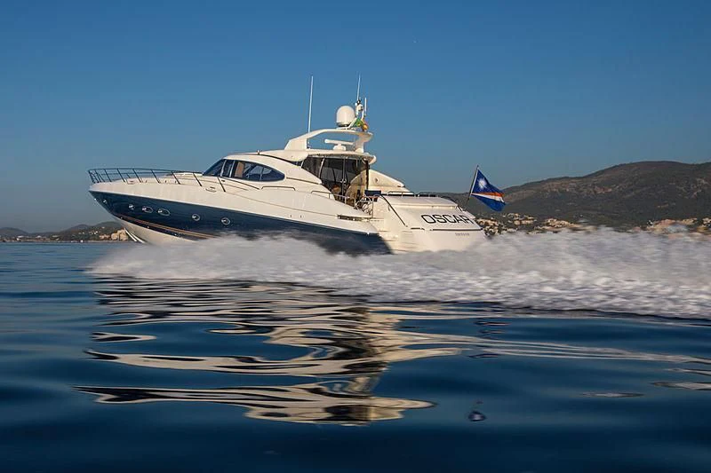 a boat in the water aboard OSCAR Yacht for Sale