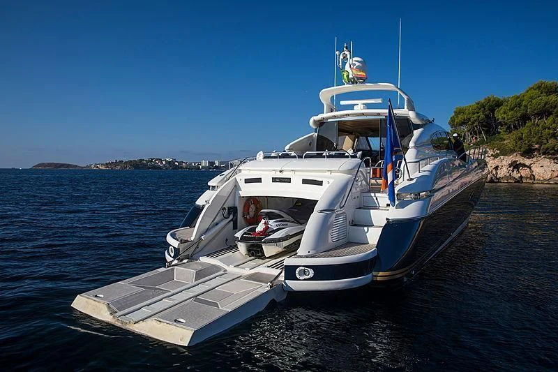 a boat on the water aboard OSCAR Yacht for Sale