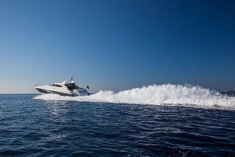 a boat in the water aboard OSCAR Yacht for Sale