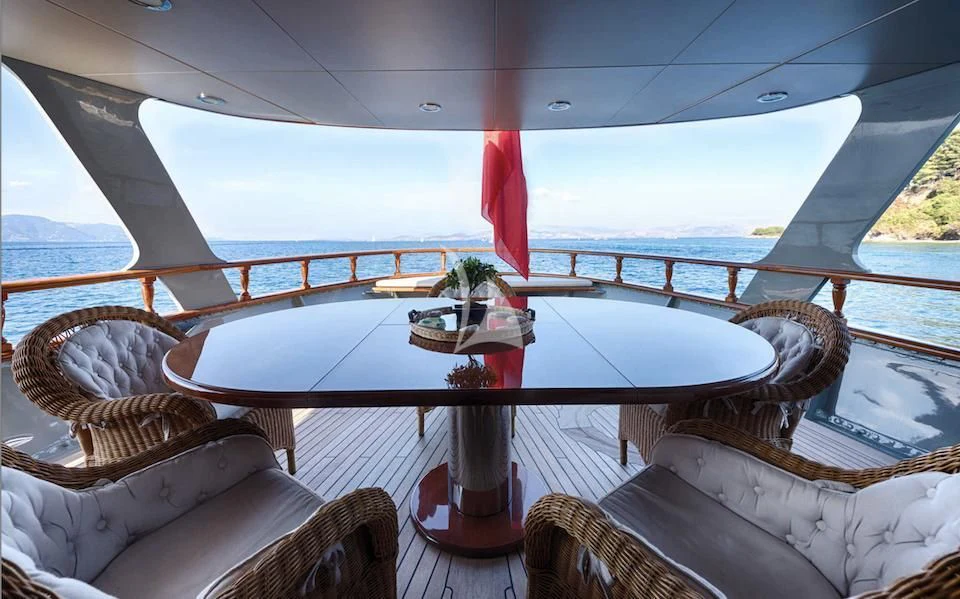 a boat on the water aboard JURA II Yacht for Sale