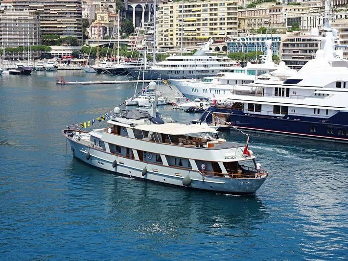 a group of boats in the water aboard JURA II Yacht for Sale