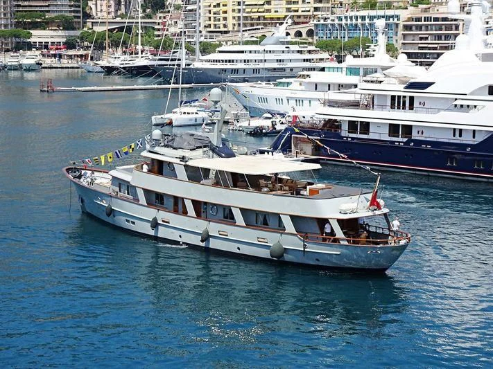 a group of boats in the water aboard JURA II Yacht for Sale