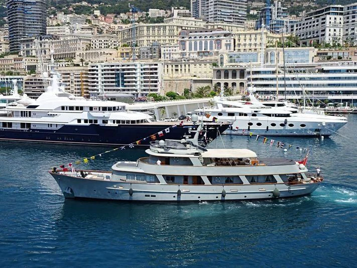 a group of boats in the water aboard JURA II Yacht for Sale
