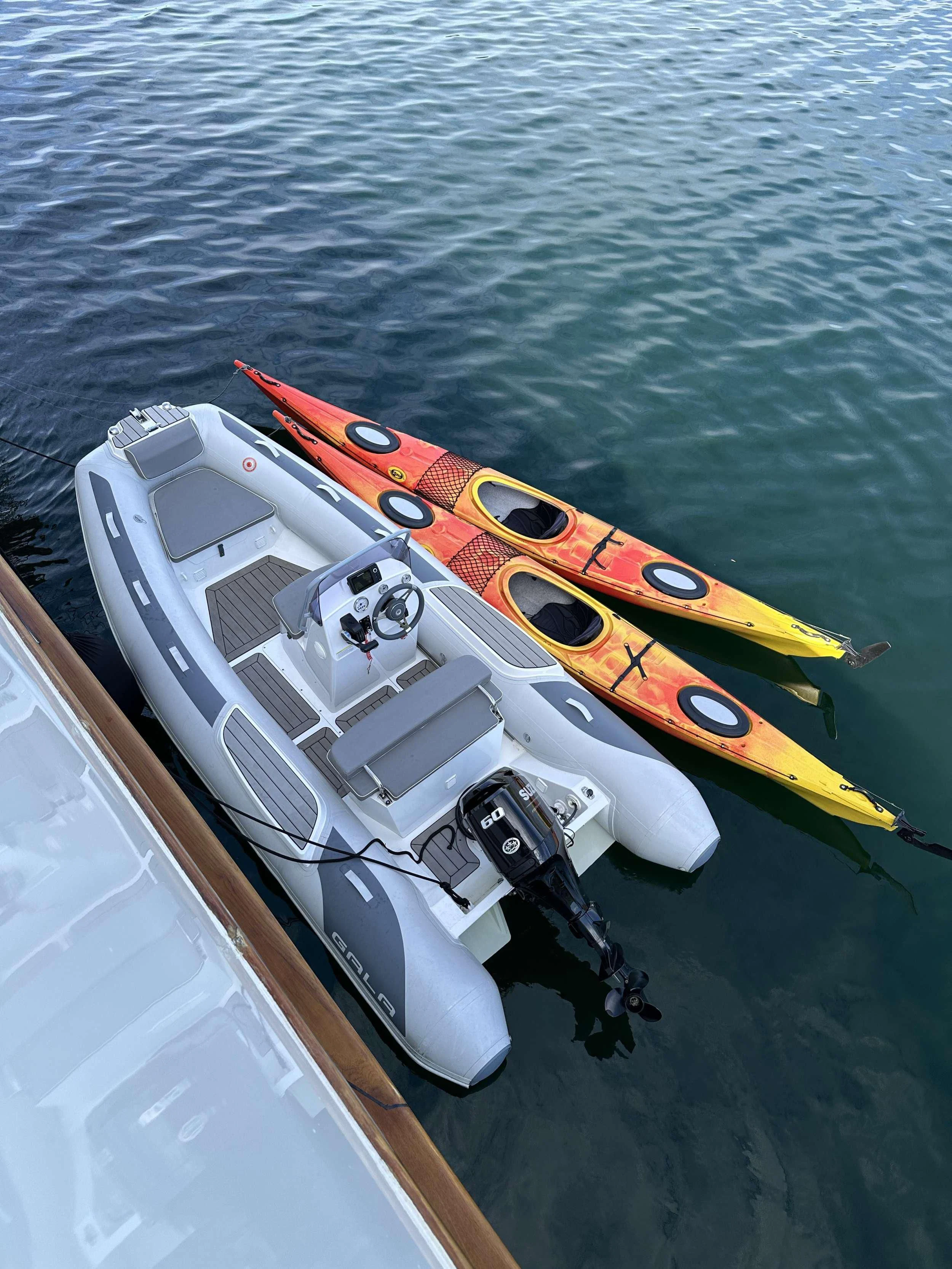 a boat on the water aboard JURA II Yacht for Sale