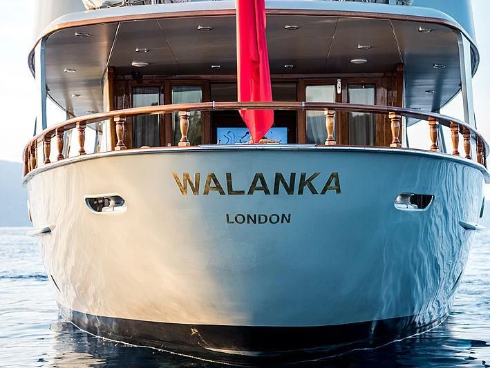 the front of a boat aboard JURA II Yacht for Sale