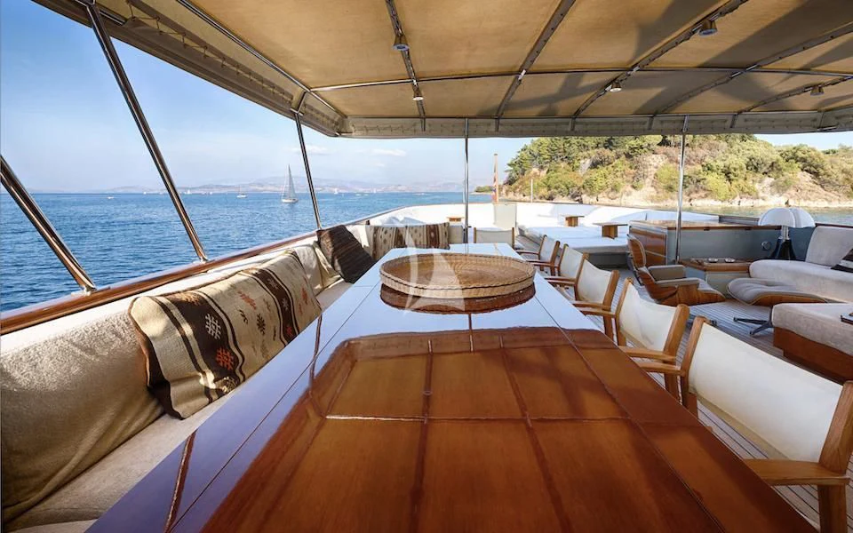 a boat on the water aboard JURA II Yacht for Sale