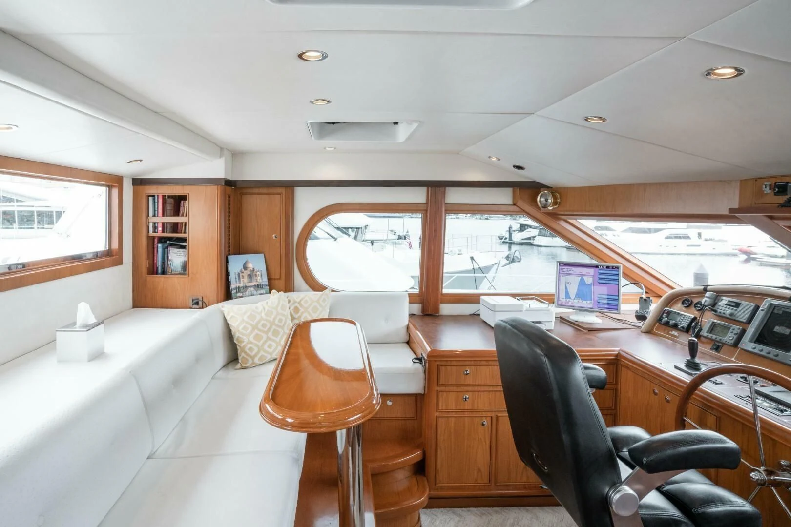 inside of a boat aboard HAPPINESS II Yacht for Sale