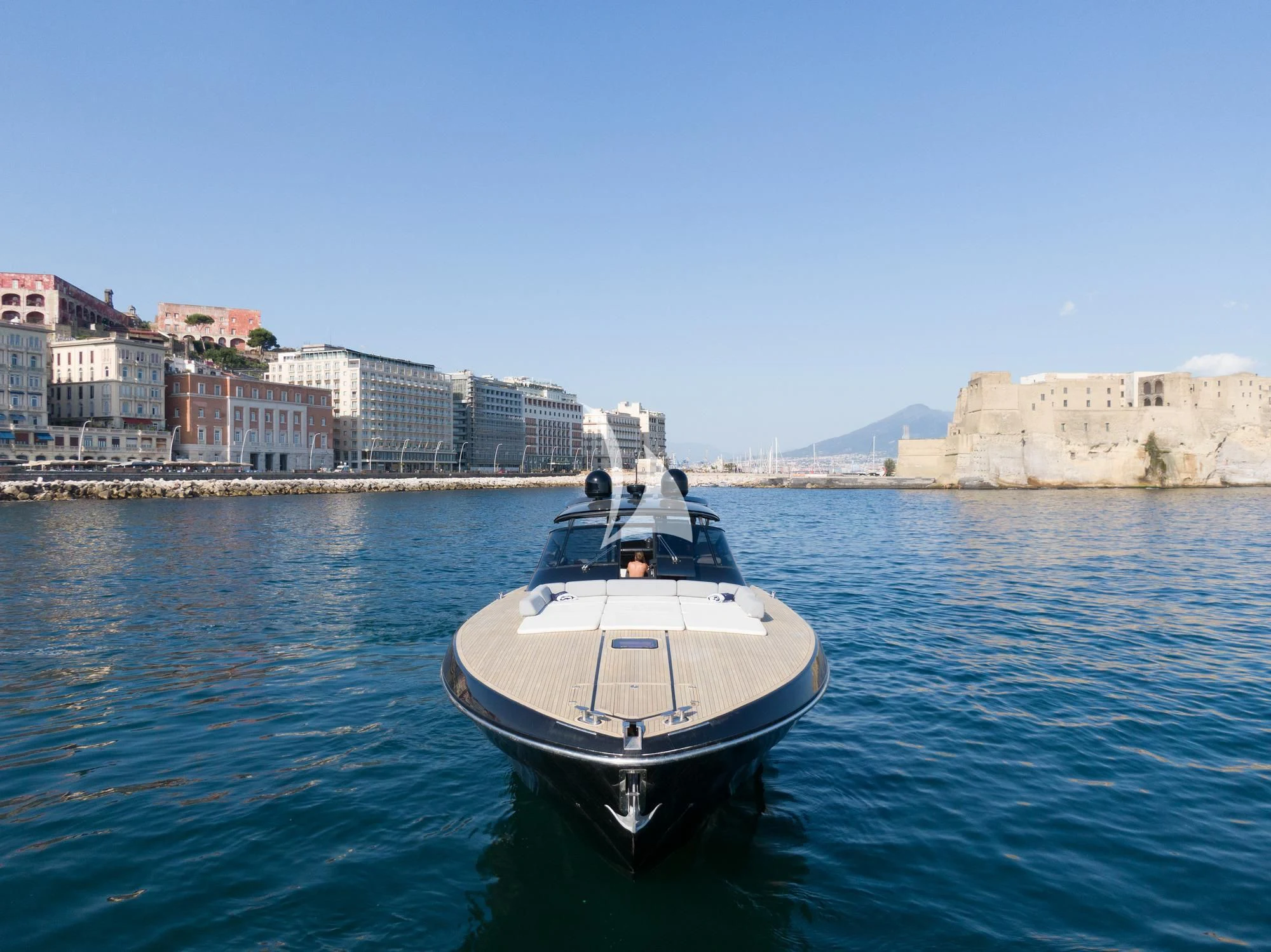 a boat in the water aboard BLUE MAMBA Yacht for Sale