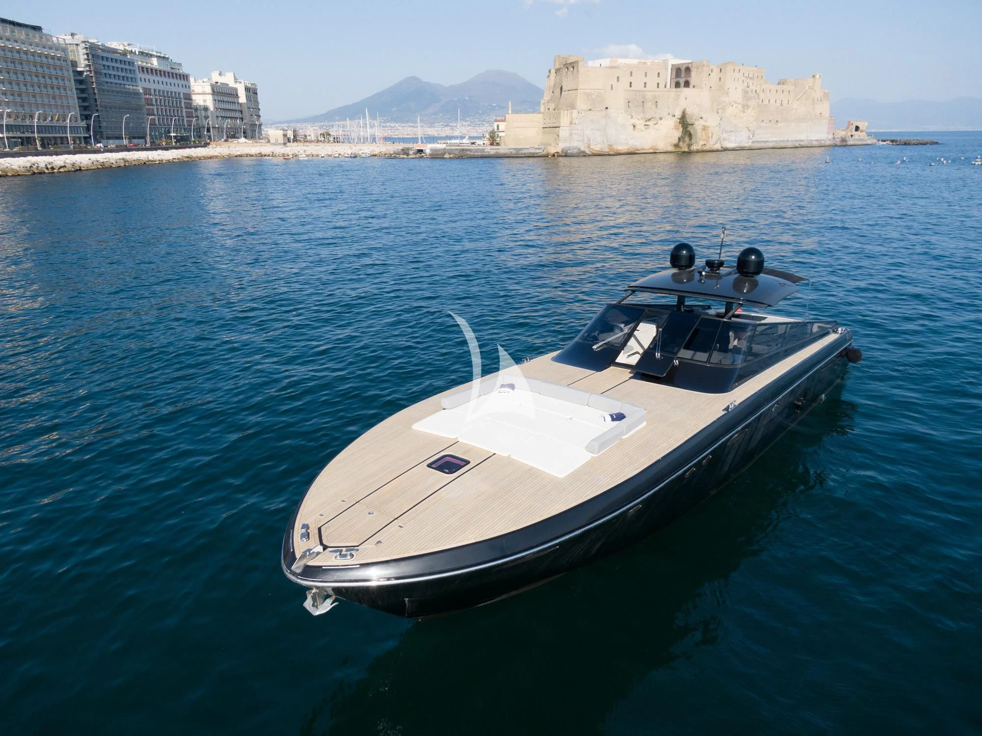 a boat in the water aboard BLUE MAMBA Yacht for Sale