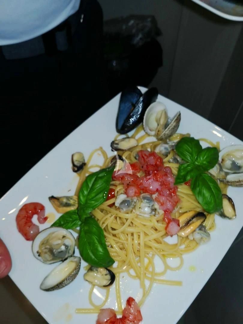 a plate of food aboard BLUE MAMBA Yacht for Sale