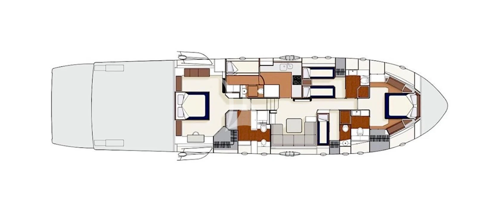 diagram aboard BLUE MAMBA Yacht for Sale