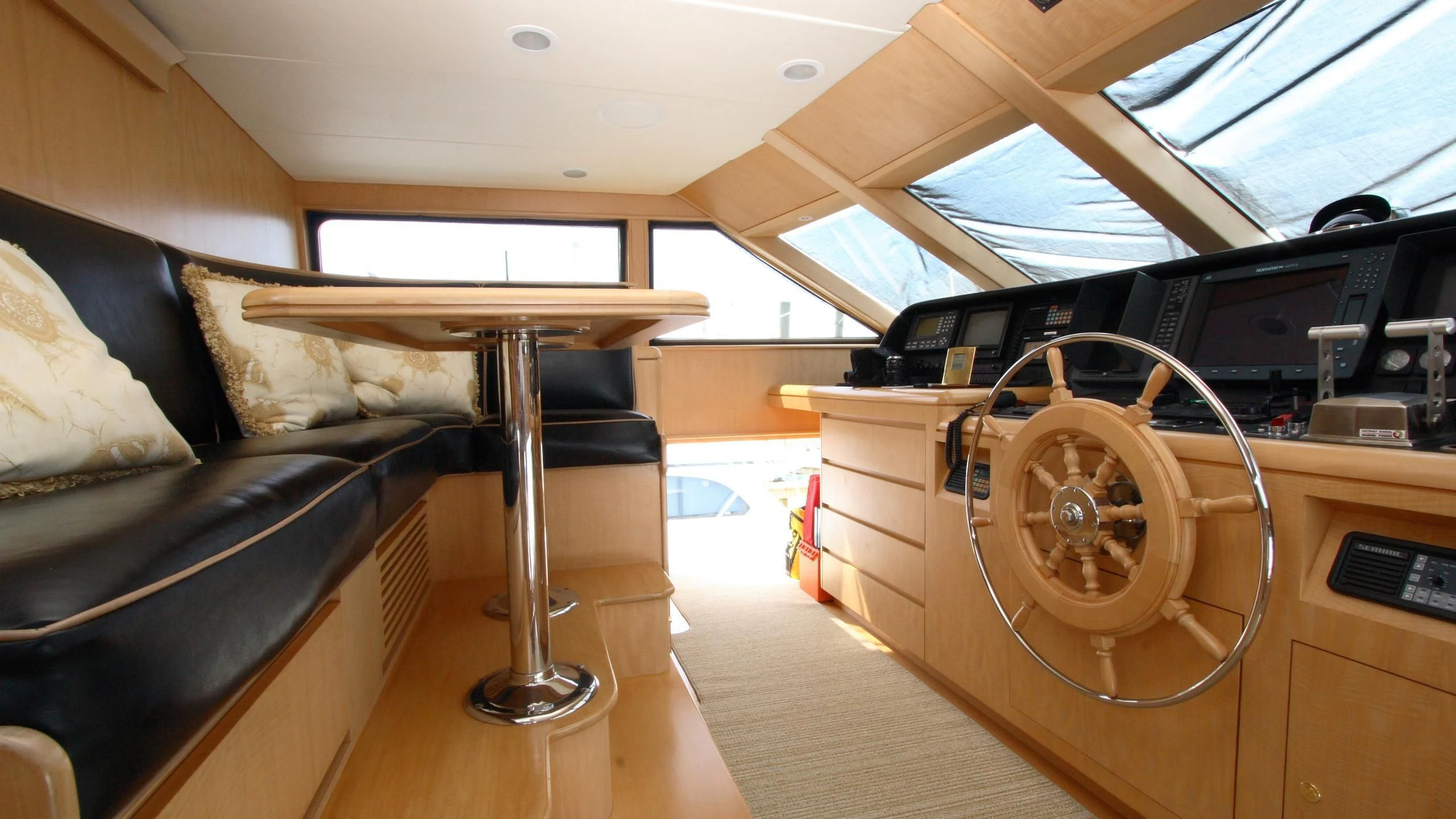 inside of a car aboard MALDAU Yacht for Sale