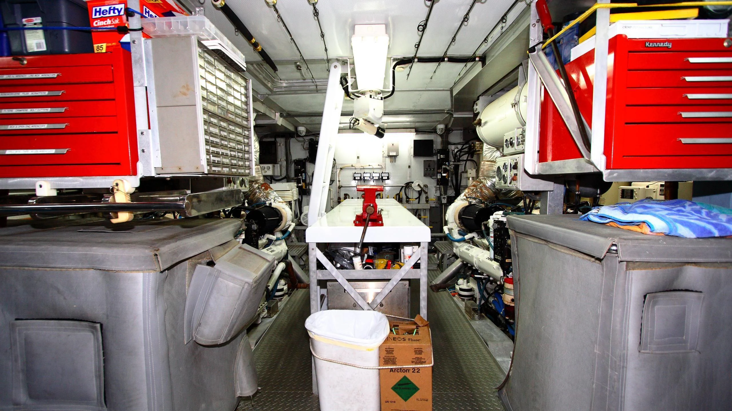 a room with machinery and equipment aboard MALDAU Yacht for Sale