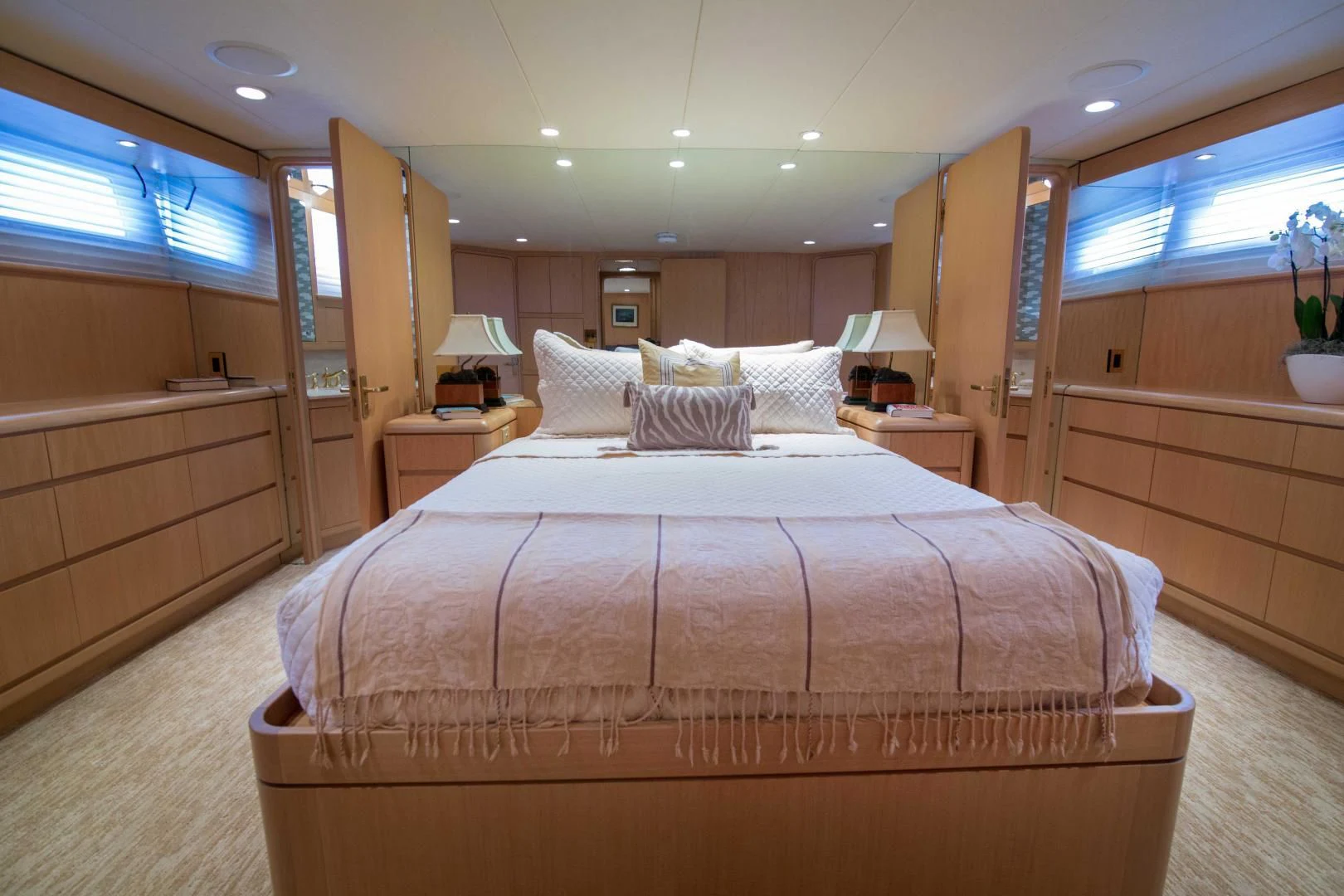 a bed in a cabin aboard MALDAU Yacht for Sale